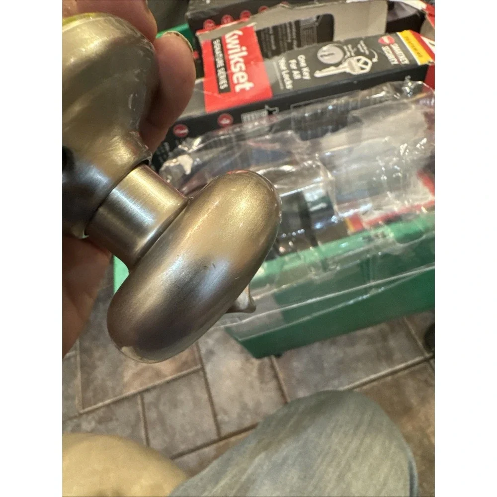 Kwikset 740J15SMTCP Juno Satin Nickel 97402-736 Entry Knob‎